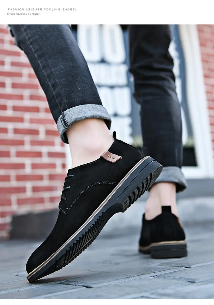 Plus Size Spring New Men’s Casual Leather Shoes