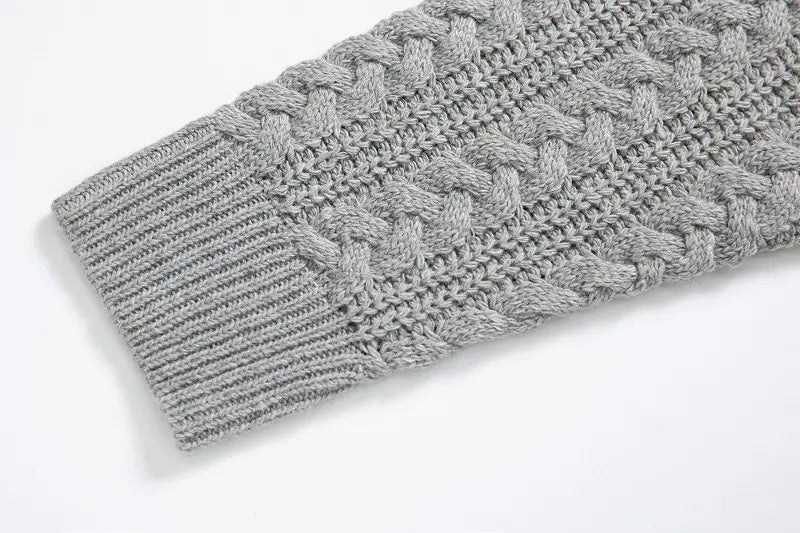 Men’s Long-sleeved Knitted Top Plus Size Sweater