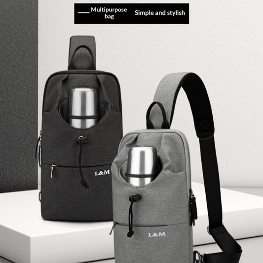 Mens Large-capacity Crossbody Chest Bag For Cycling