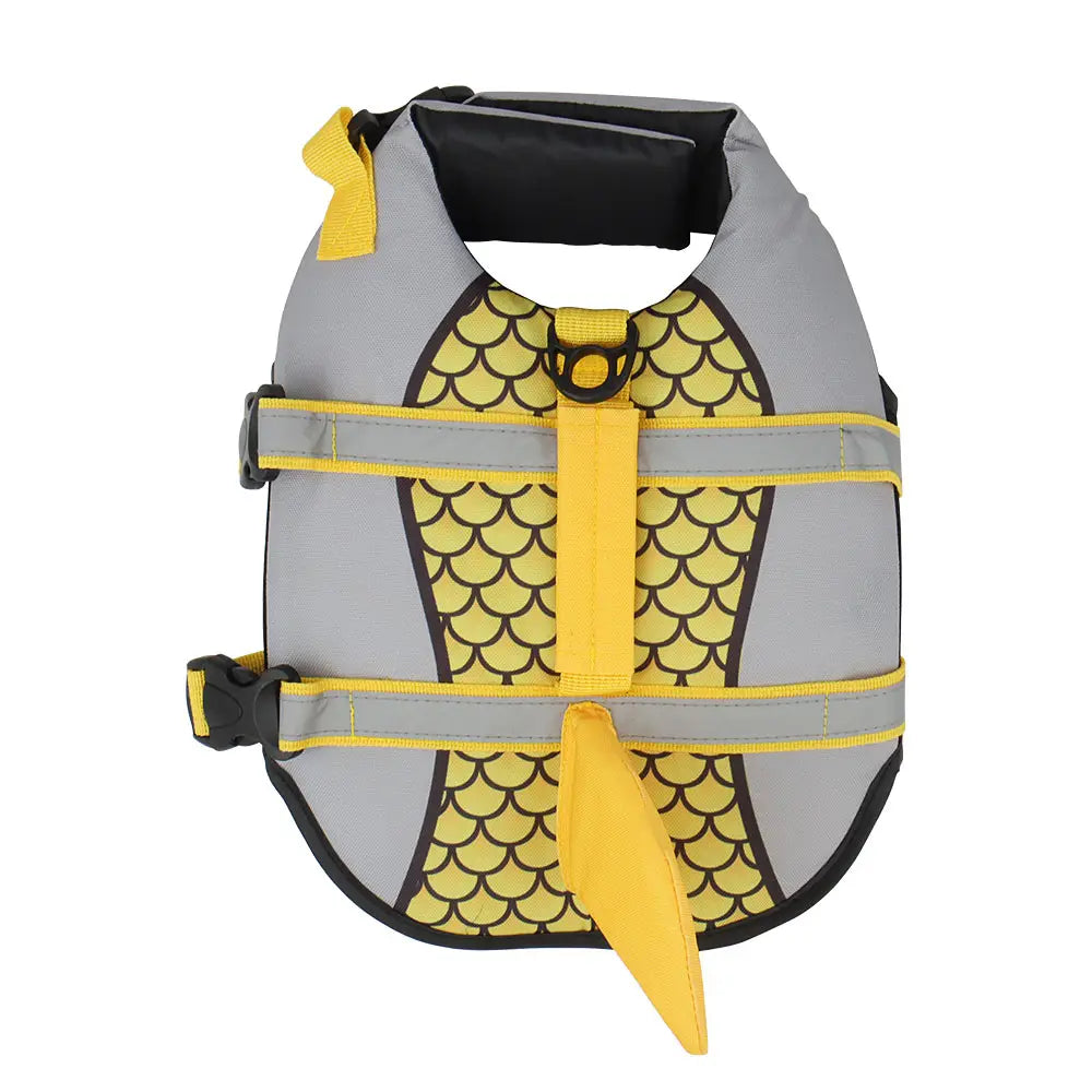 Swim Pet Dog Life Jacket Vest Clothes Life Vest Collar Harness Pets Swimming Summer Swimwear Scales Shark Pet Products