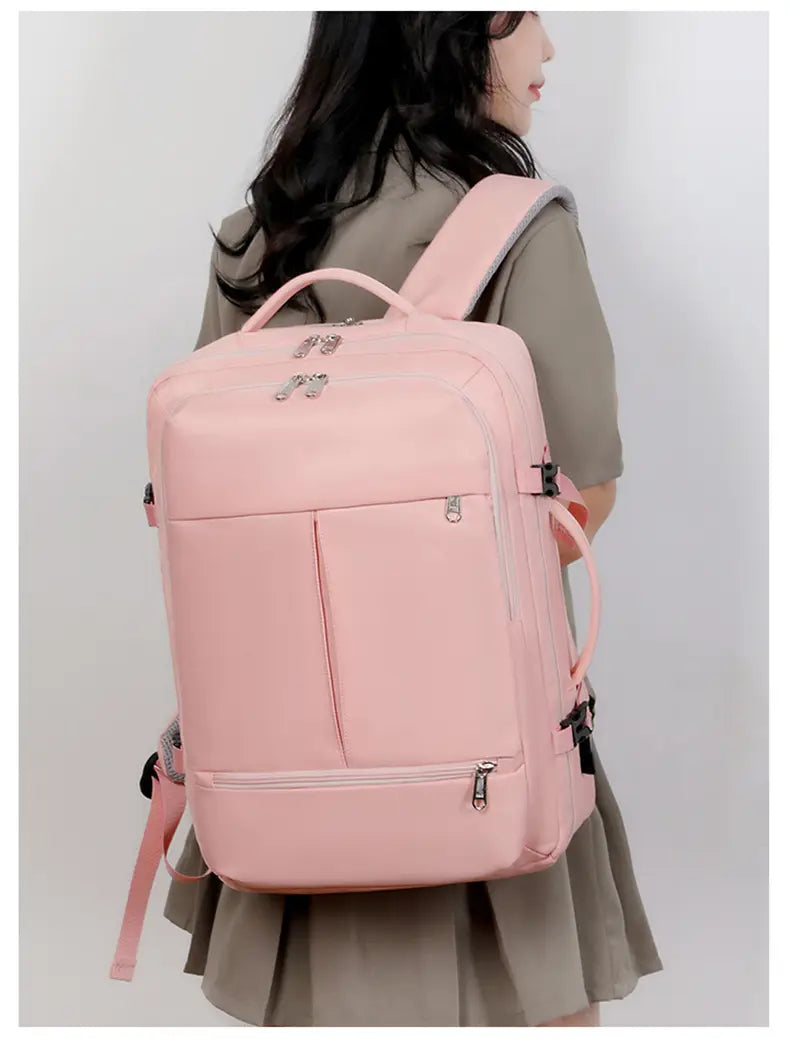 Large Capacity Backpack For Women Men Multiple Pockets And Zippers Versatile Computer Bags Business Travel Backpack