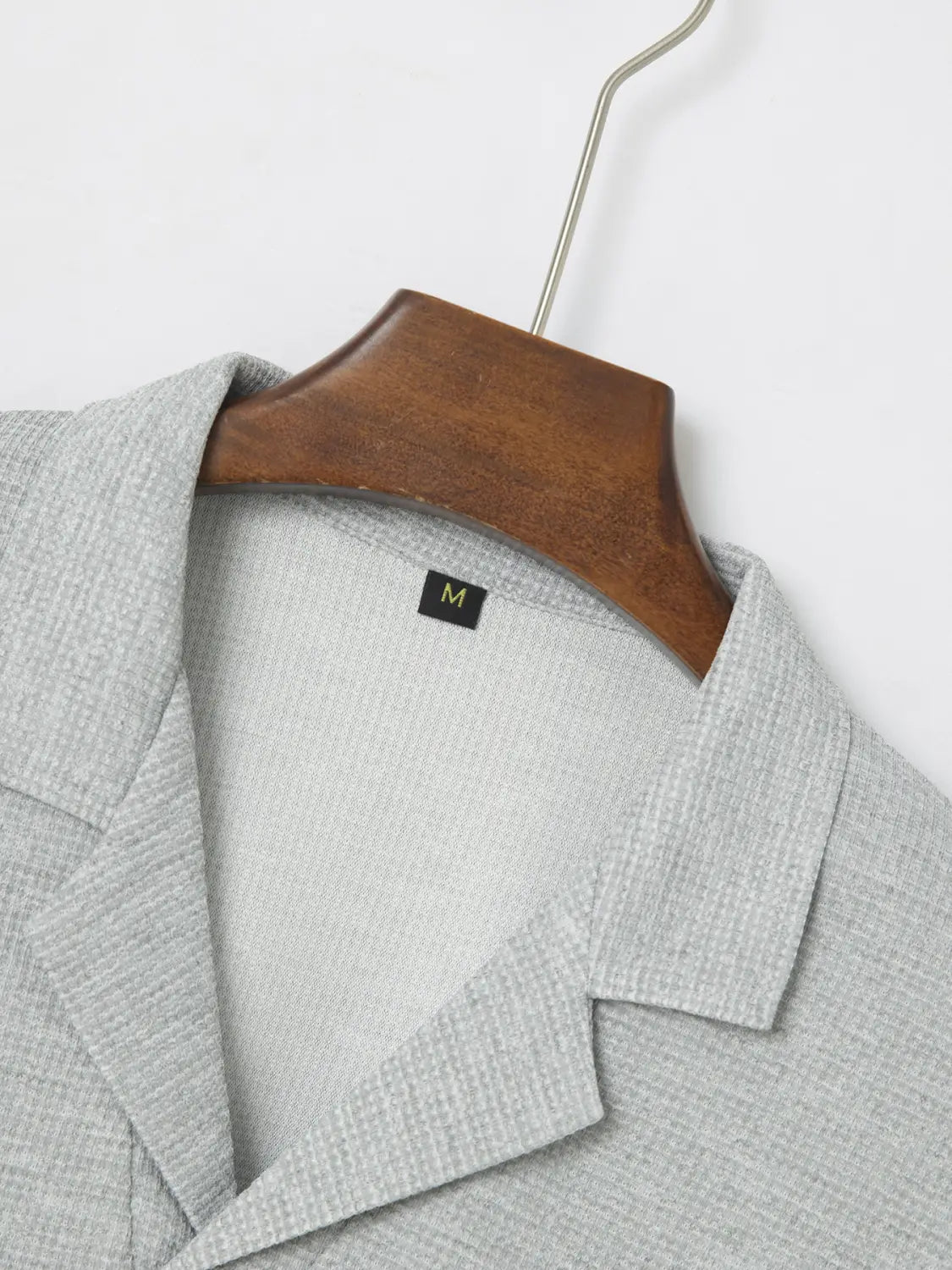 Men’s Suit Collar Solid Color Casual Shirt