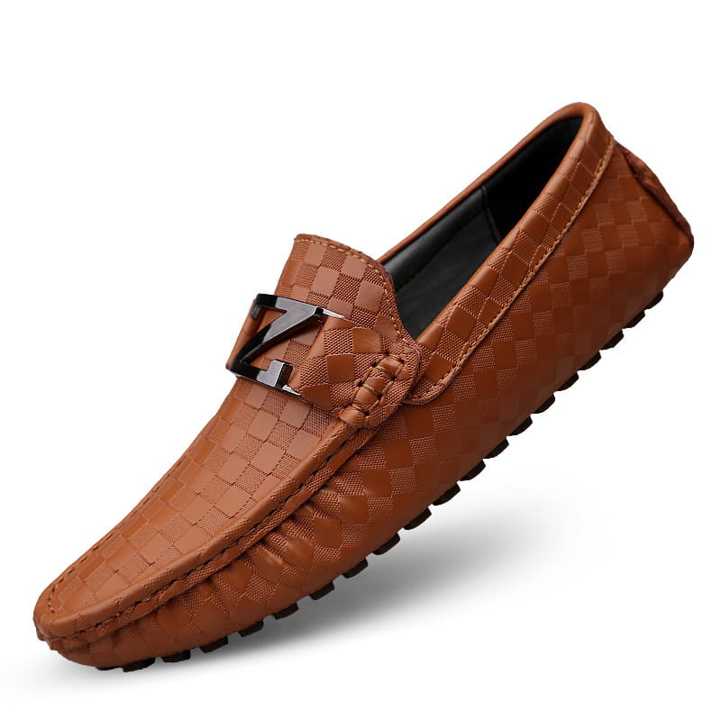 Men’s Plus Size Casual Leather Shoes Pedal Peas