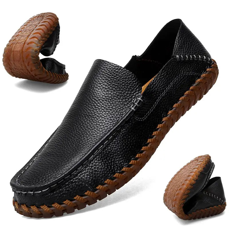 Breathable Casual Tendon Sole Driving Slip On Men’s Shoes