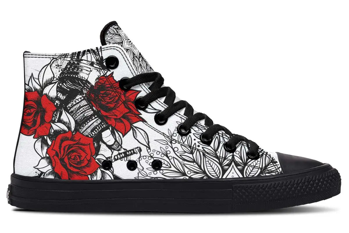 Printed Couple High-top Canvas Shoes