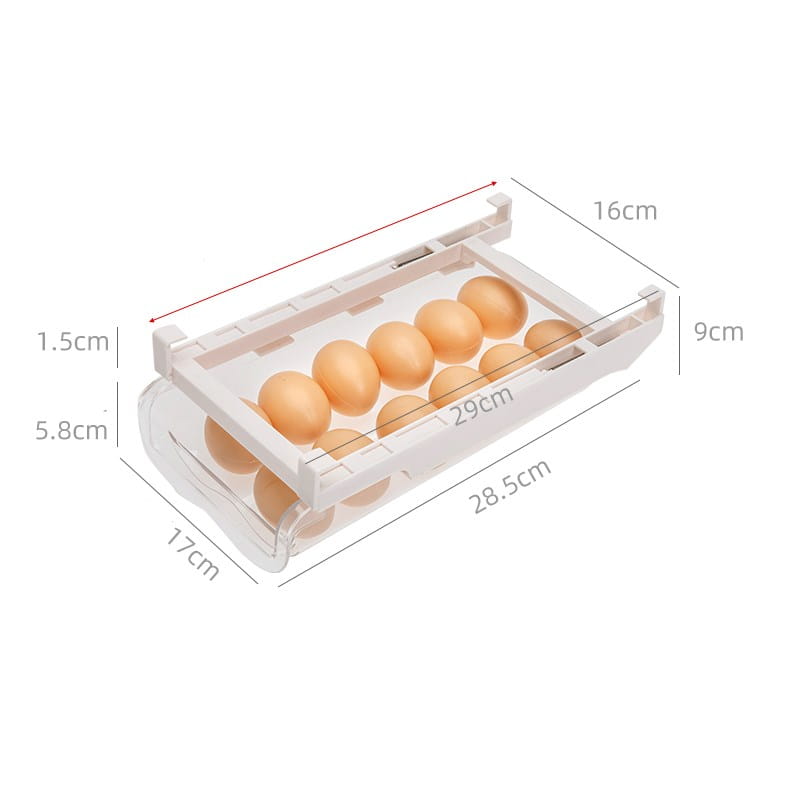 Kitchen Organizer Adjustable Kitchen Refrigerator Storage Rack Fridge Freezer Shelf Holder Pull-out Drawer Organiser