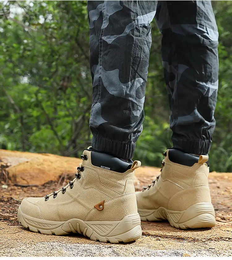 Men’s Middle High Top Autumn And Winter Mountaineering Plus Size Hiking Boots