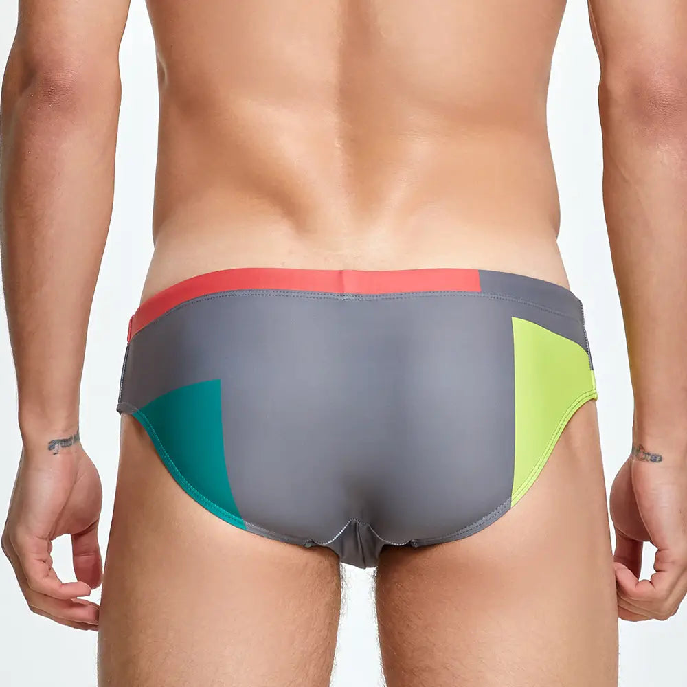 Seaside Swimming Trunks Men Swim Briefs