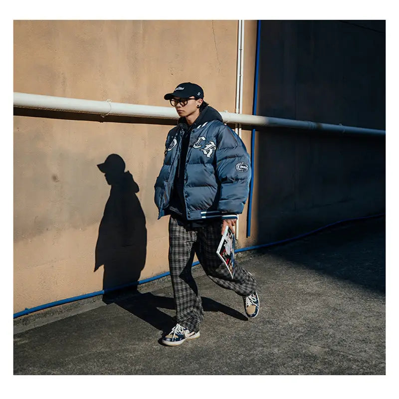 New National Tide Cotton Coat Loose Bread Coat Men