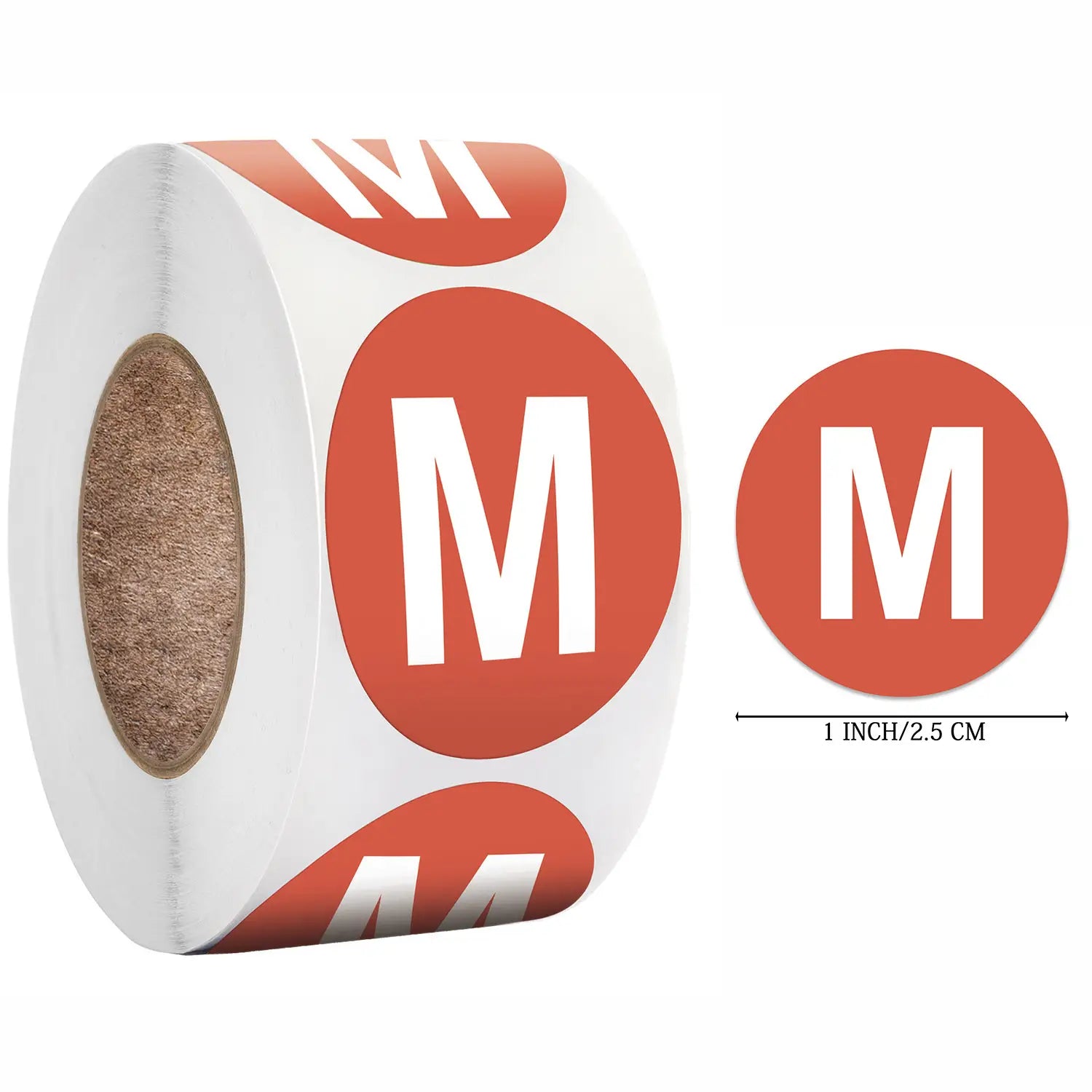 500 Sheets Roll Color Clothing S M L XL Size Clothes Hat Size Sticker Sticker
