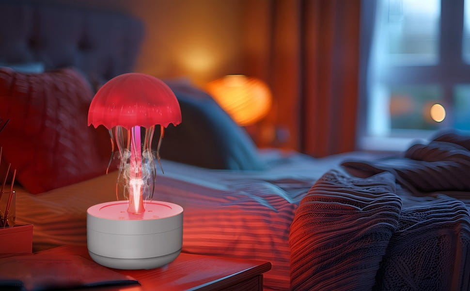 Essential Oil Diffuser Jellyfish Humidifier Fragrance Diffuser Colorful Night Light Heavy Fog Home Bedroom Office Air