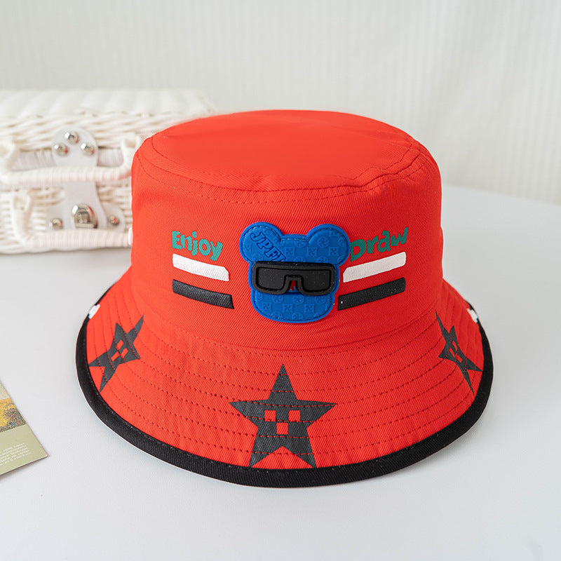 Bucket Hat Baby Spring And Autumn Thin Summer Child Sun-proof Sun Protection Sun Hat