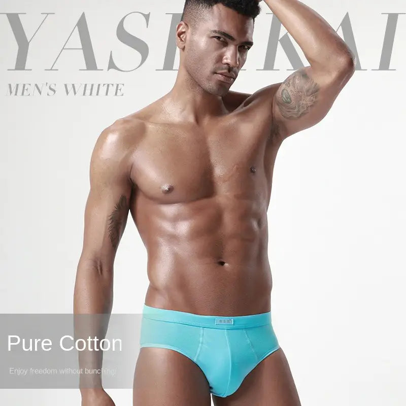 Men Comfortable Soft Cotton Briefs Underwear