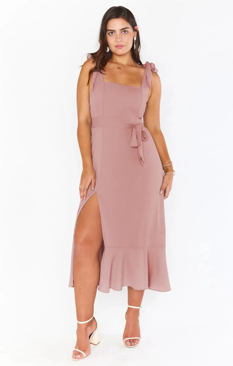 Women’s Fashion Temperament Commuter Solid Color Dress