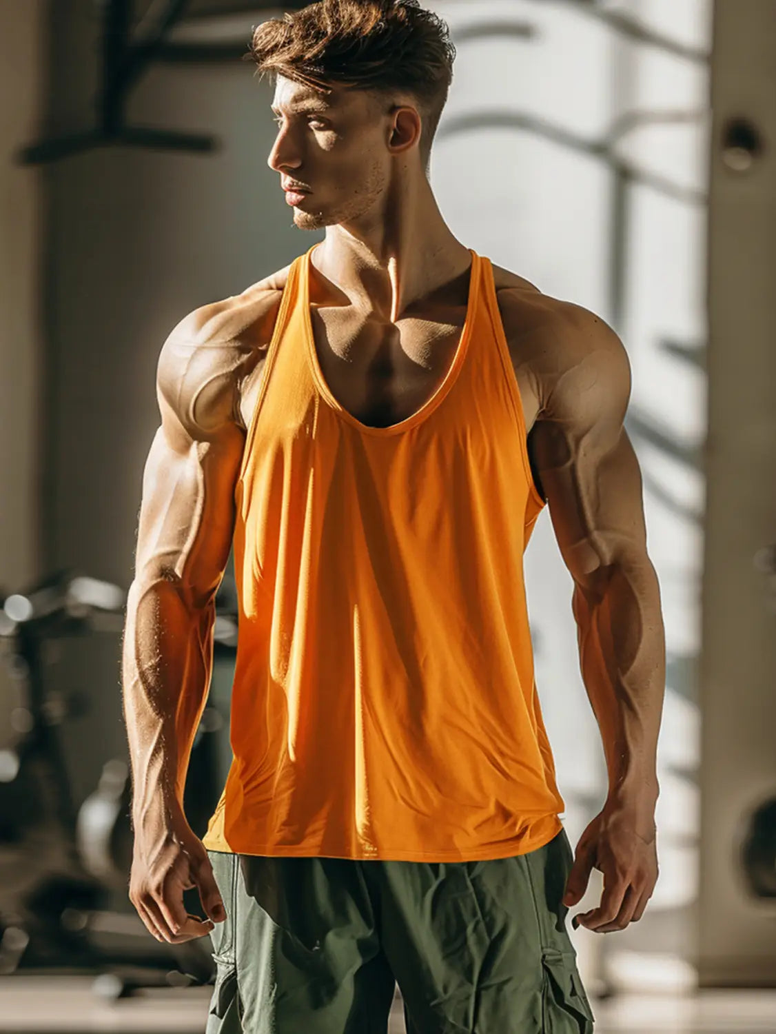 Loose Sleeveless Men’s Fitness Undershirt Casual All-matching Quick Drying Clothes
