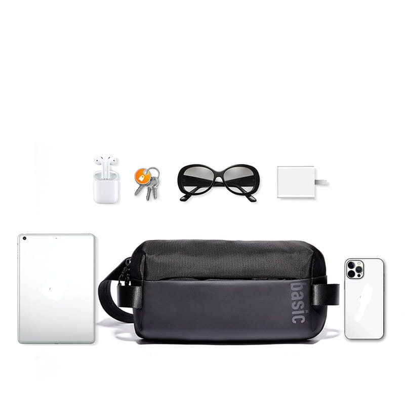 Zip Fastener Men’s Bag Casual Versatile Shoulder