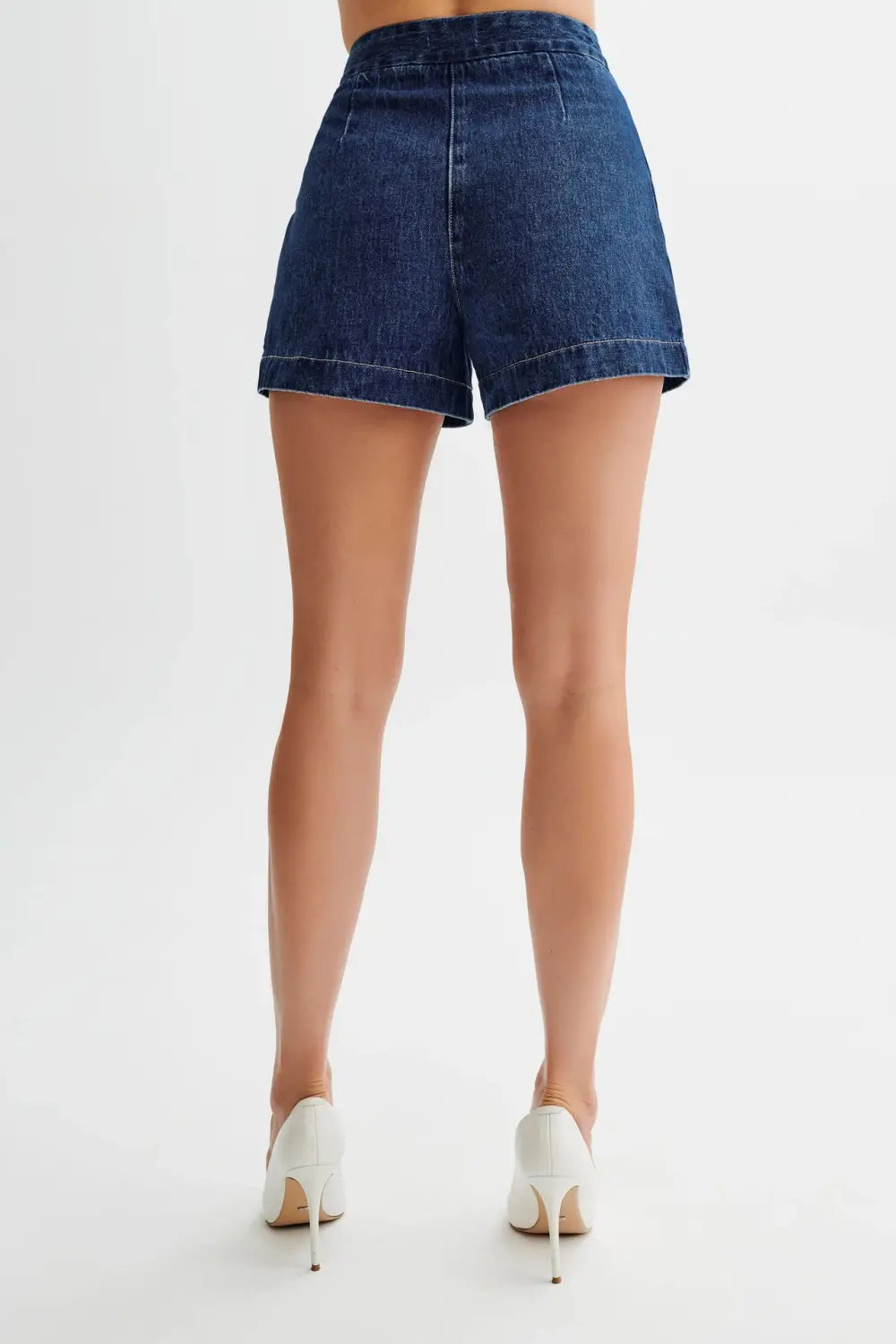 Fashion Denim Suit Summer Casual Sleeveless Button Vest Top And High Waist Shorts Set For Womens Clothing