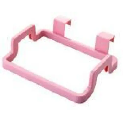 Eco-Friendly Kitchen Door Back Hanging Style Cabinet Stand Trash Garbage Bags Support Holder - Pink