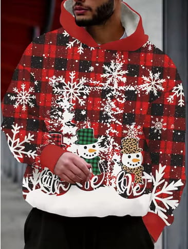 Santa Claus Men’s Pattern Hoodie