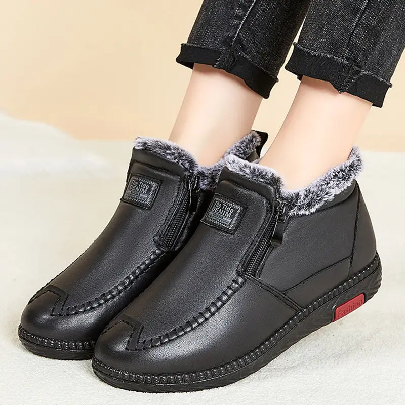 Plush Ankle Boots Winter Warm Shoes