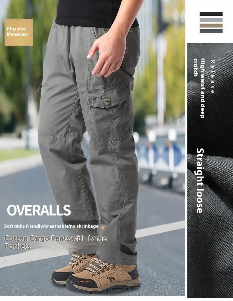 Loose Straight Casual Men’s Summer Overalls