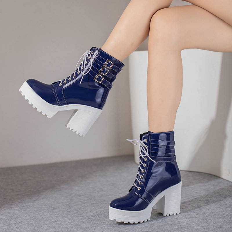 Women’s Autumn And Winter Thick Heeled Short Boots
