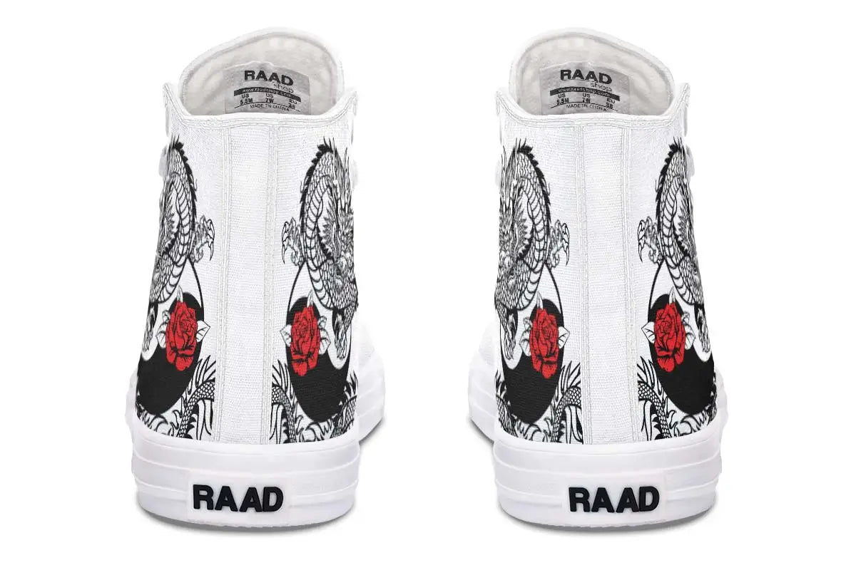 Printed Couple High-top Canvas Shoes