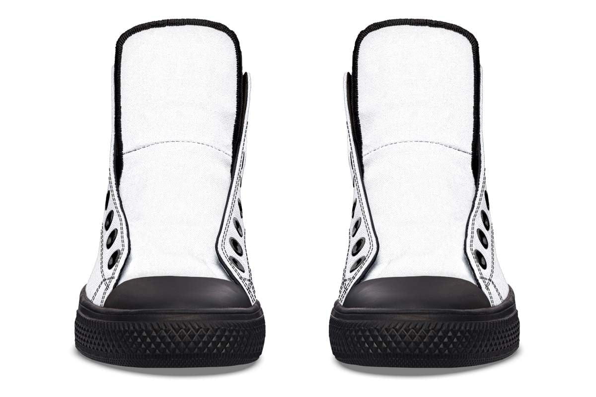 Printed Couple High Top Canvas Shoes