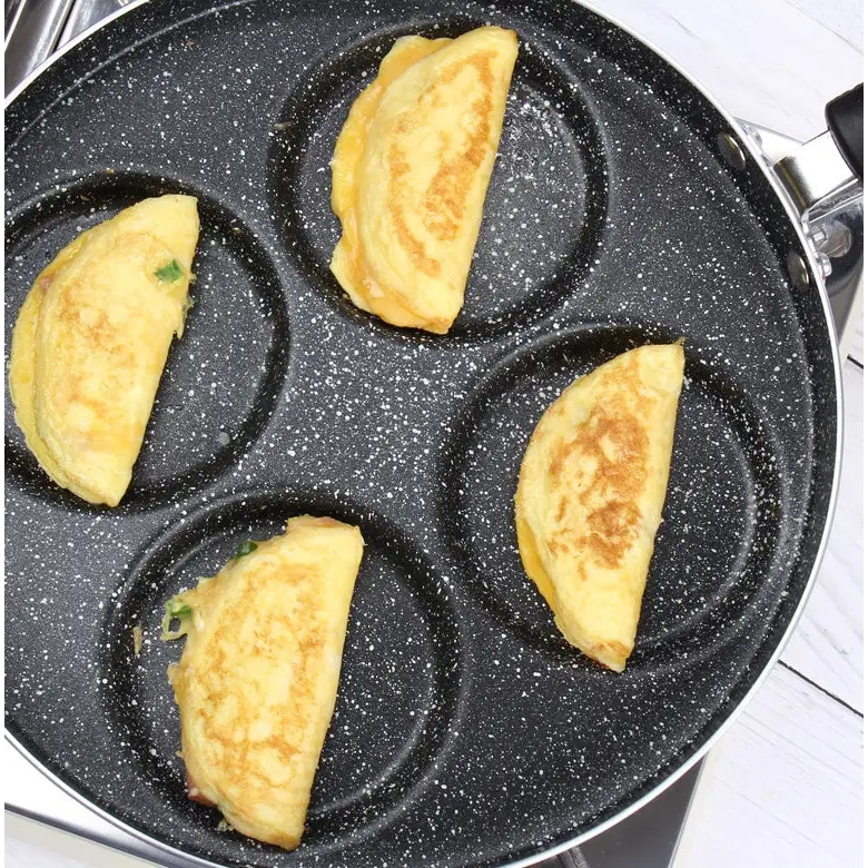 Egg Frying Pan Nonstick Pancake Pans 4-Cups Cookware Pancake Pan Egg Pan Suitable For Gas Stove Beyond Trends Hub
