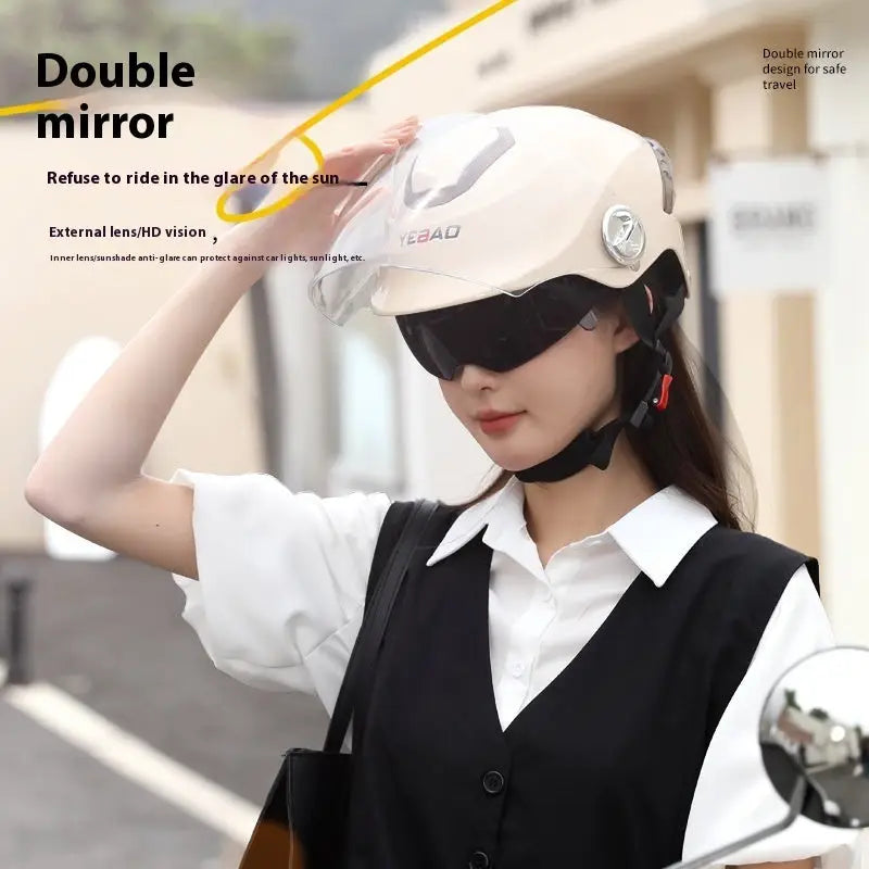 Electric Bicycle Helmet Men's And Women's Summer Sun Protection Beyond Trends Hub