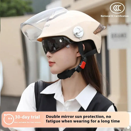 Electric Bicycle Helmet Men's And Women's Summer Sun Protection Beyond Trends Hub