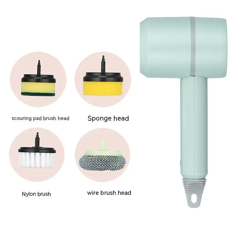 Electric Cleaning Brush Dishwashing Brush Automatic Wireless USB Rechargeable Professional Kitchen Bathtub Tile