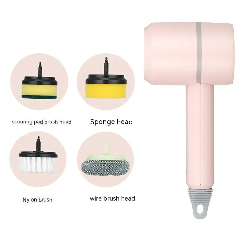 Electric Cleaning Brush Dishwashing Brush Automatic Wireless USB Rechargeable Professional Kitchen Bathtub Tile