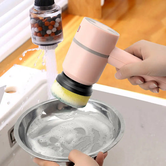 Electric Cleaning Brush Dishwashing Brush Automatic Wireless USB Rechargeable Professional Kitchen Bathtub Tile