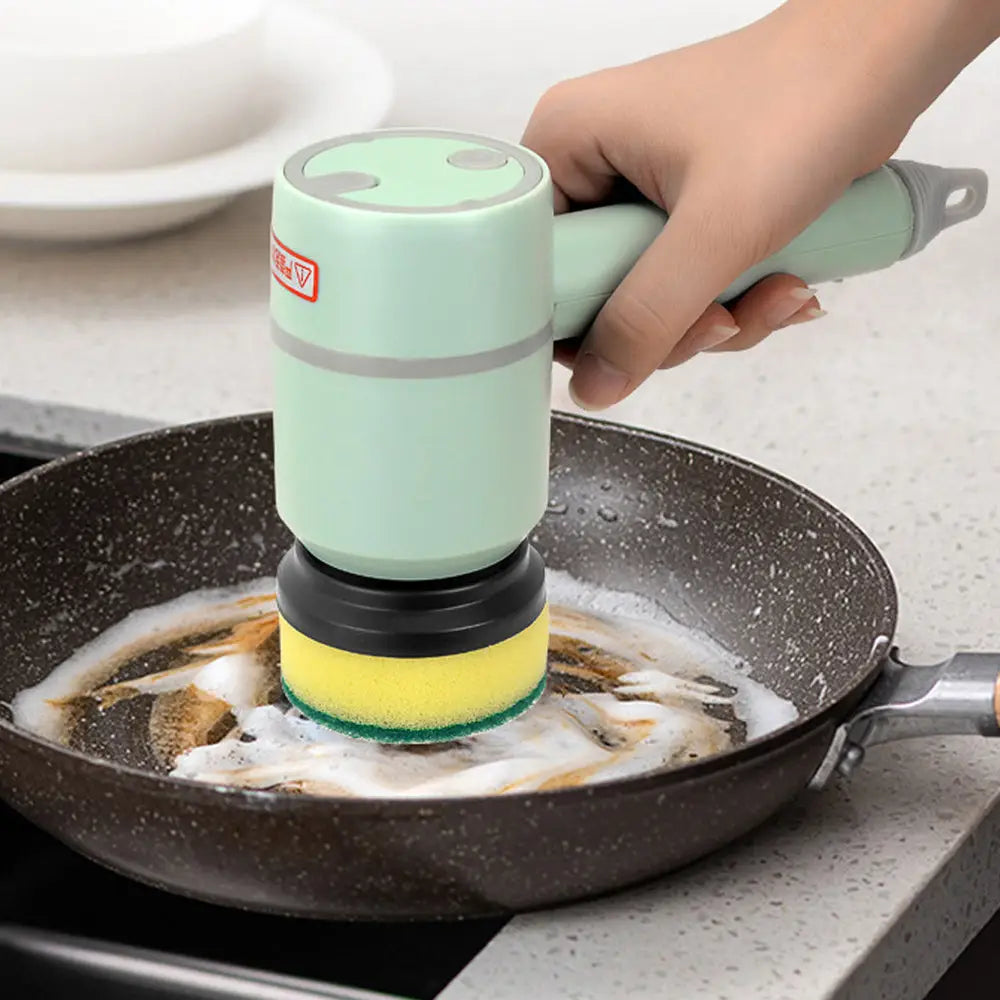 Electric Cleaning Brush Dishwashing Brush Automatic Wireless USB Rechargeable Professional Kitchen Bathtub Tile