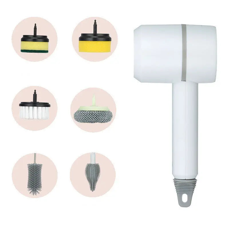 Electric Cleaning Brush Dishwashing Brush Automatic Wireless USB Rechargeable Professional Kitchen Bathtub Tile