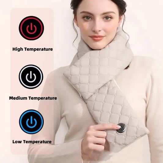 Electric Heating Scarf 3 Gear Heating Pads Outdoor Warm Heated Scarf USB Heater Thermal Shawl Neck Brace Warm Bib For Women Men Beyond Trends Hub