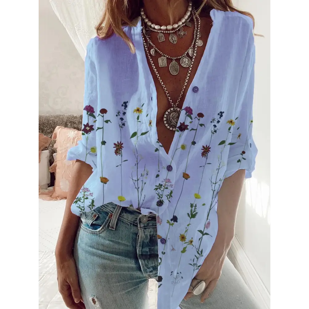 European And American Casual Icy Ladies Shirts Beyond Trends Hub