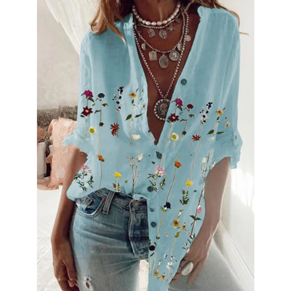 European And American Casual Icy Ladies Shirts Beyond Trends Hub