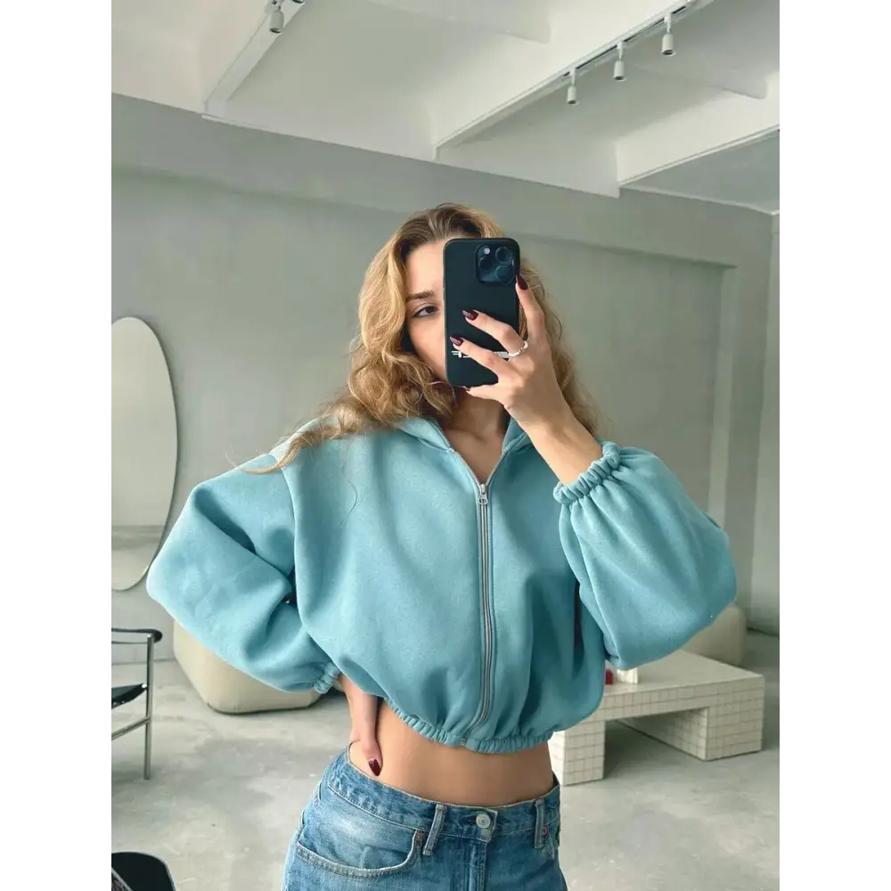 European And American Casual Women's Solid Color Hoodies Beyond Trends Hub