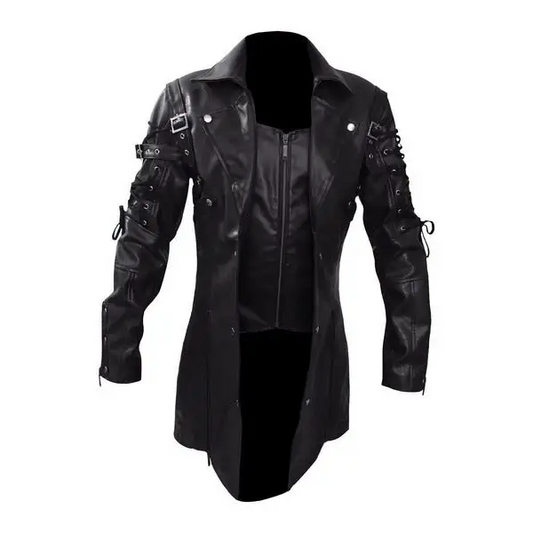 European And American Men’s Motorcycle Plus Size Leather Jacket