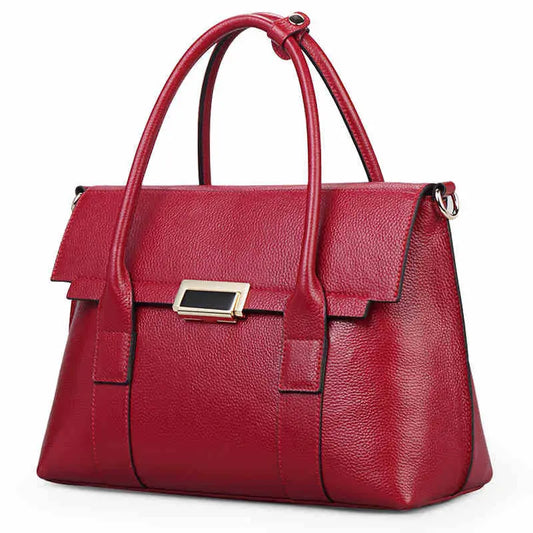 European And American New Leather Handbags, Big Bags, Ladies All-match Handbags, First Layer Cowhide Single Shoulder Messenger Bag - Beyond Trends Hub 