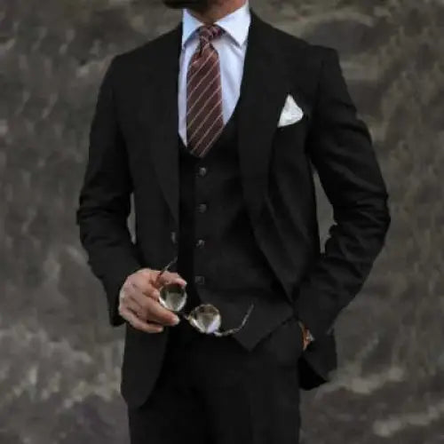 European And American Pink Business Casual Suit Three-piece Suit Men Beyond Trends Hub
