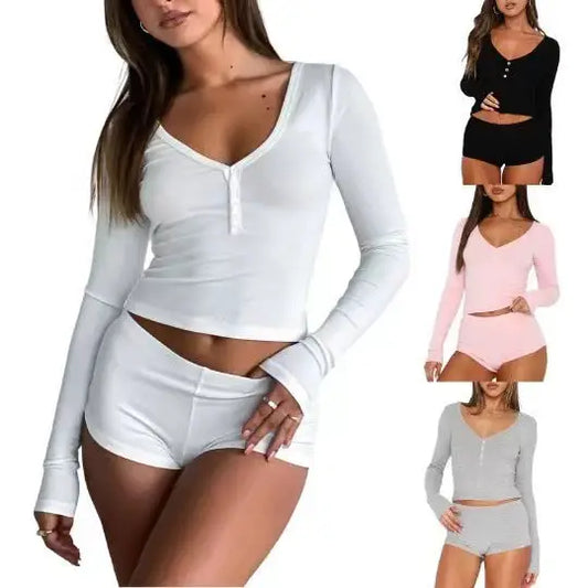 European And American Women's Clothing Thread Knitting Suit Beyond Trends Hub