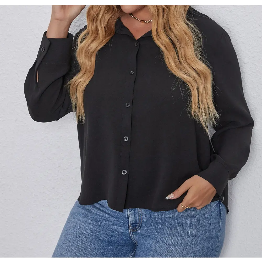 European And American Women’s Plus Size Lace Top