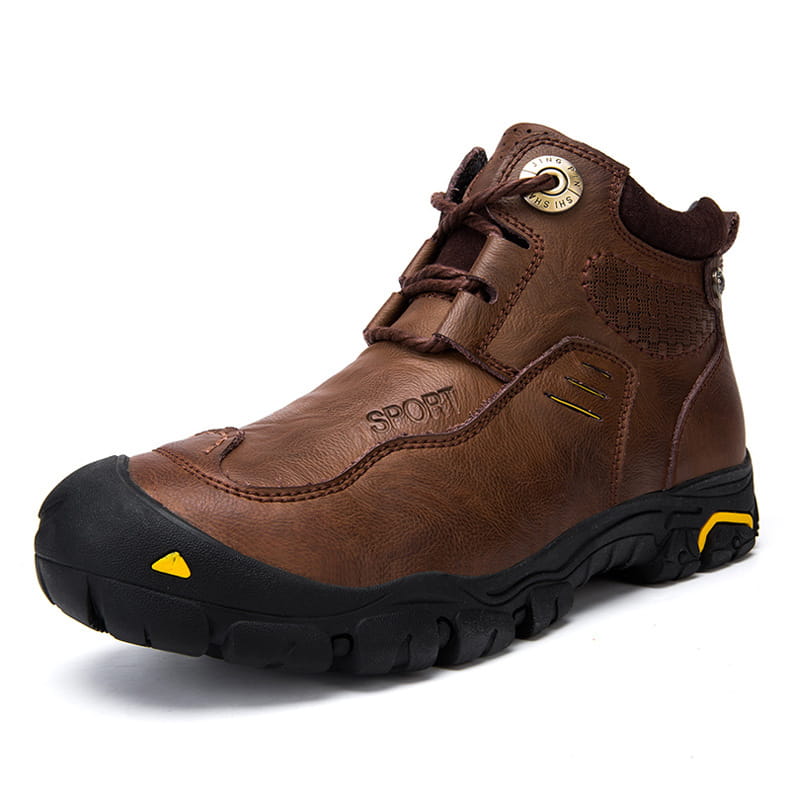 Outdoor Men’s Leather High-top Hiking Shoes