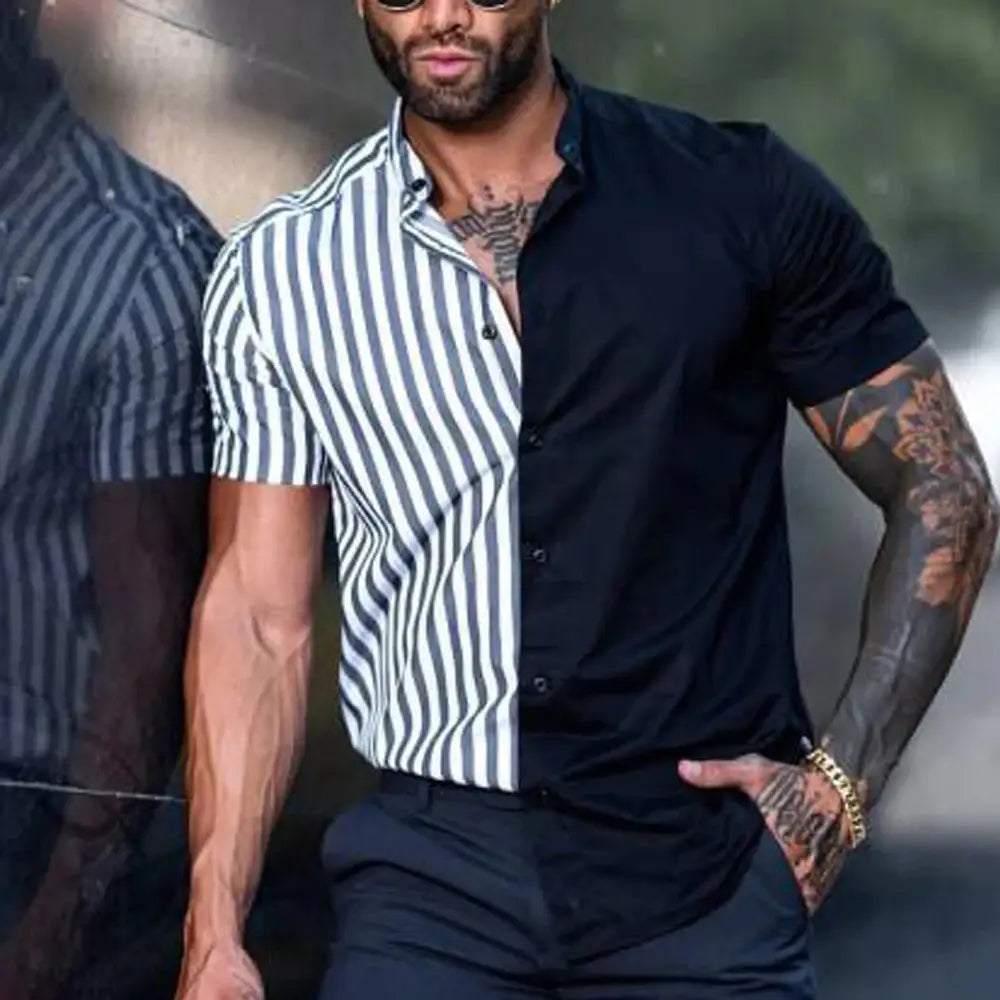 Men’s Vintage Summer Shirt Striped