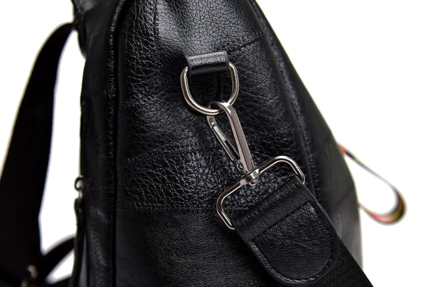 PU Stitching Leather Backpack