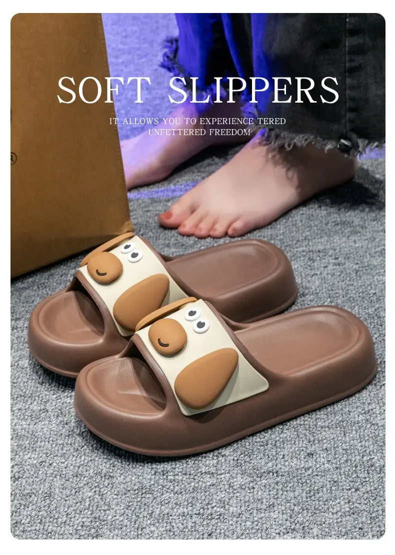 Cute Cartoon Dog Slippers