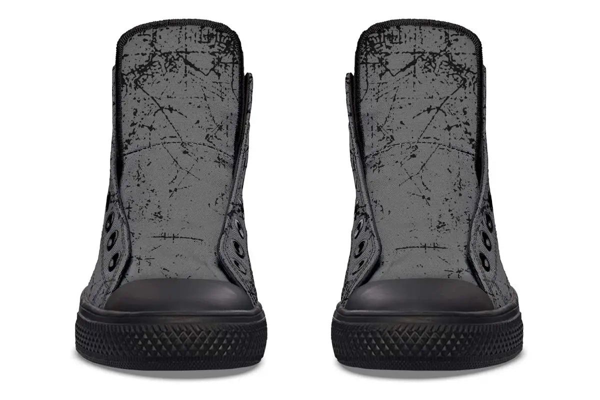 Printed Couple High Top Canvas Shoes